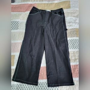 Black Friday Luna Moth Embroidered Capris